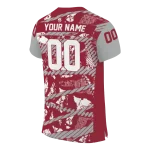 personalized umass minutemen camo shatter red jersey best selling