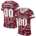 personalized umass minutemen camouflage abstract red jersey best selling