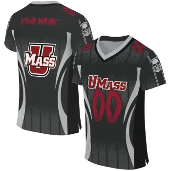 personalized umass minutemen dynamic dots grey jersey best selling