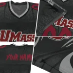 personalized umass minutemen dynamic dots grey jersey best selling