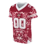 personalized umass minutemen mirrored pattern red jersey best selling