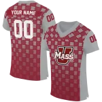 personalized umass minutemen stacked rectangle red jersey best selling