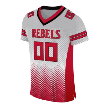 personalized unlv rebels halftone sweep gray black jersey fashion forward