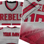 personalized unlv rebels halftone sweep gray black jersey best selling