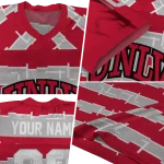 personalized unlv rebels layered grids red jersey best selling