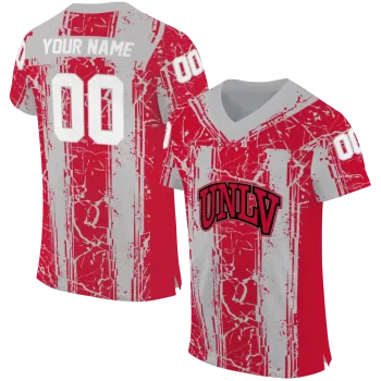 personalized unlv rebels rugged stripes red jersey best selling