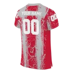 personalized unlv rebels rugged stripes red jersey best selling
