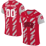 personalized unlv rebels stripe block red jersey best selling