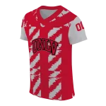 personalized unlv rebels stripe block red jersey best selling