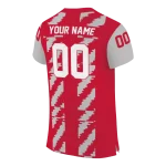 personalized unlv rebels stripe block red jersey best selling