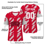 personalized unlv rebels stripe block red jersey best selling