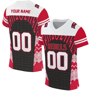 personalized unlv rebels tire arrows red black white jersey best selling