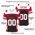 personalized unlv rebels tire arrows red black white jersey best selling