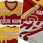 personalized usc trojans dripping flames red white jersey best selling