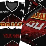personalized usc trojans halftone slant red black jersey best selling