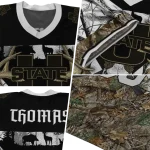 personalized utah state aggies antler skull camouflage hunting jersey best selling