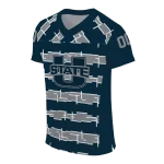 personalized utah state aggies layered grids navy jersey best selling