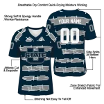 personalized utah state aggies layered grids navy jersey best selling