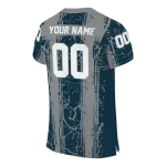 personalized utah state aggies rugged stripes navy jersey best selling