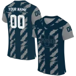 personalized utah state aggies stripe block navy jersey best selling