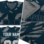 personalized utah state aggies stripe block navy jersey best selling