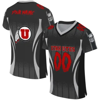 personalized utah utes dynamic dots gray jersey best selling