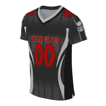 personalized utah utes dynamic dots gray jersey fashion forward