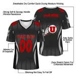 personalized utah utes dynamic dots gray jersey best selling