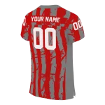 personalized utah utes stripe splatter red jersey best selling