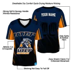 personalized utep miners halftone flow blue black jersey best selling