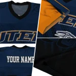 personalized utep miners halftone flow blue black jersey best selling