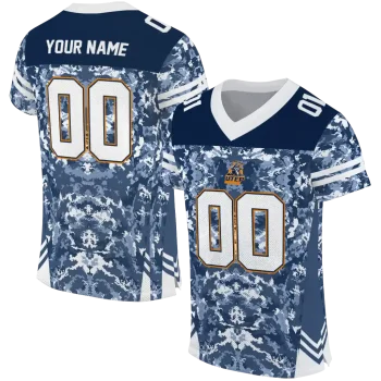 personalized utep miners mirrored pattern blue jersey best selling