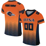 personalized utsa roadrunners halftone sweep blue black jersey best selling