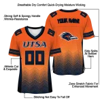 personalized utsa roadrunners halftone sweep blue black jersey best selling