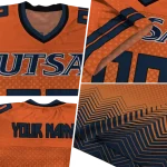 personalized utsa roadrunners halftone sweep blue black jersey best selling