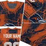 personalized utsa roadrunners rugged stripes orange jersey best selling