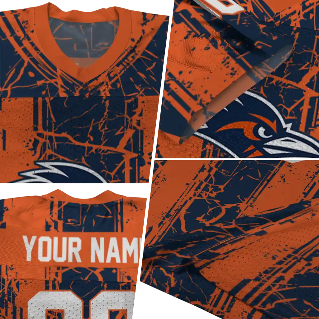 personalized utsa roadrunners rugged stripes orange jersey new arrival personalized utsa roadrunners rugged stripes orange jersey new arrival