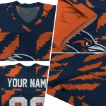 personalized utsa roadrunners stripe block orange jersey best selling