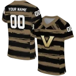 personalized vanderbilt commodores art stripe black jersey best selling