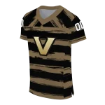 personalized vanderbilt commodores art stripe black jersey best selling