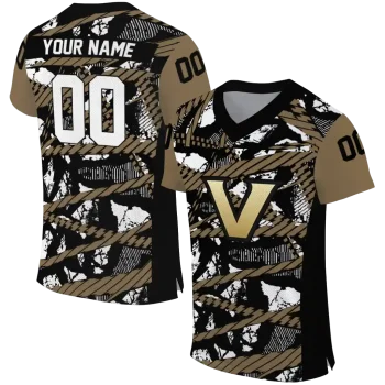 personalized vanderbilt commodores camo shatter black jersey best selling