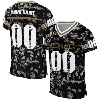 personalized vanderbilt commodores camouflage abstract black jersey best selling