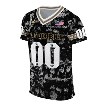 personalized vanderbilt commodores camouflage abstract black jersey fashion forward