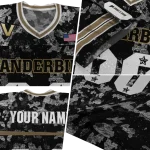 personalized vanderbilt commodores camouflage abstract black jersey best selling