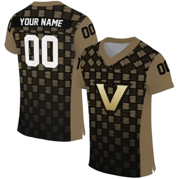 personalized vanderbilt commodores stacked rectangle black jersey best selling