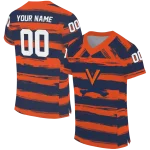 personalized virginia cavaliers art stripe blue jersey best selling