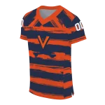personalized virginia cavaliers art stripe blue jersey best selling