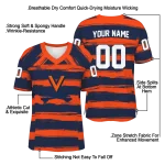personalized virginia cavaliers art stripe blue jersey best selling