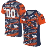 personalized virginia cavaliers camo shatter blue jersey best selling