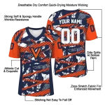 personalized virginia cavaliers camo shatter blue jersey best selling